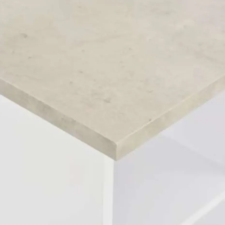 vidaXL - Bartafel - Wit - Bewerkt hout