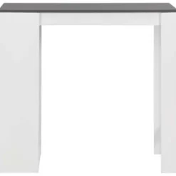 vidaXL - Bartafel - Wit - Bewerkt hout