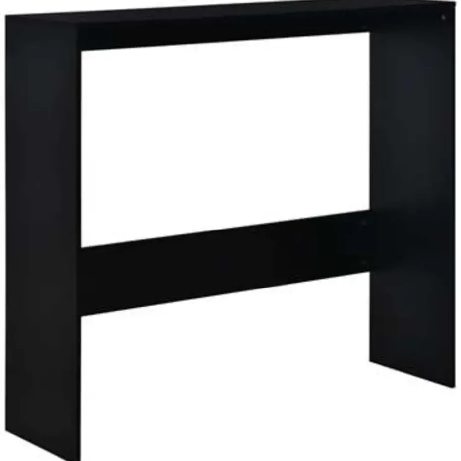 vidaXL - Bartafel - Zwart - Bewerkt hout