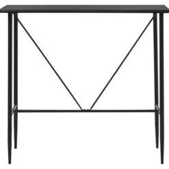 vidaXL - Bartafel - Zwart - MDF