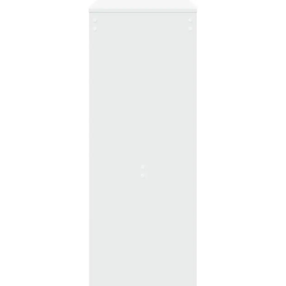 vidaXL - Bartafel met opbergruimte - Wit - Bewerkt hout - 90x43 cm