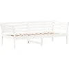 vidaXL - Bed - Wit - Grenenhout - 90 x 200 cm - Zonder matras