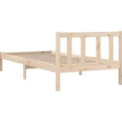 vidaXL - Bed frame - Bruin - Grenenhout - 90 x 200 cm