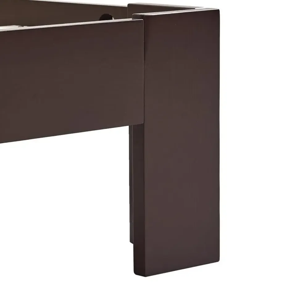 vidaXL - Bed frame - Donkerbruin - Massief grenenhout - 140x200 cm