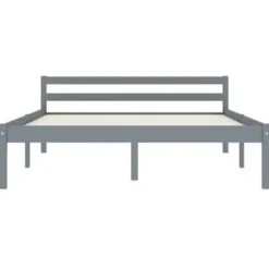 vidaXL - Bed frame - Grijs - Massief grenenhout - 120x200 cm