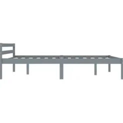 vidaXL - Bed frame - Grijs - Massief grenenhout - 120x200 cm