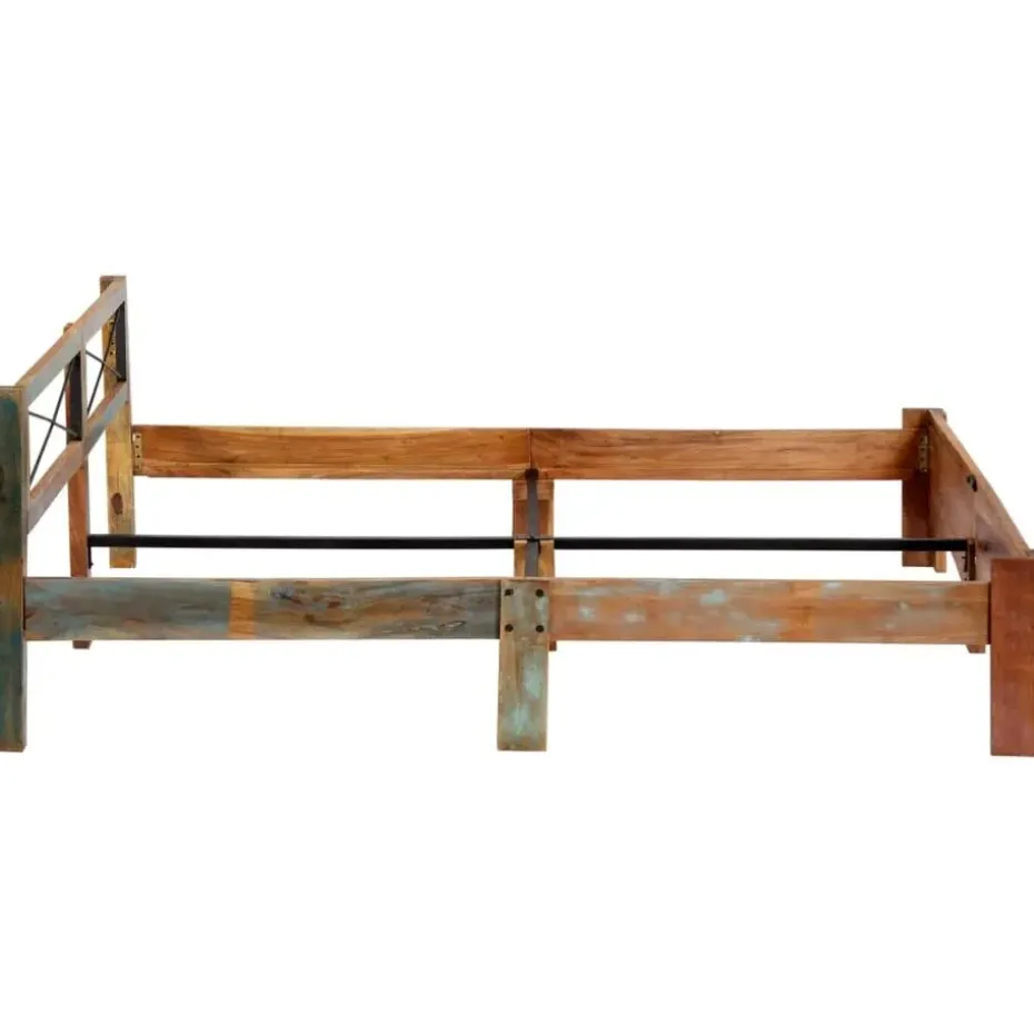 vidaXL - Bed frame - Multikleur - Massief gerecycled hout - 180x200 cm