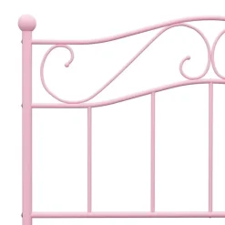 vidaXL - Bed frame - Roze - Metaal - 90 x 200 cm