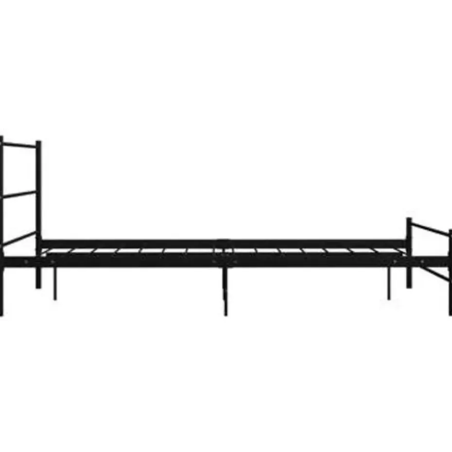 vidaXL - Bed frame - Zwart - Metaal - 160 x 200 cm