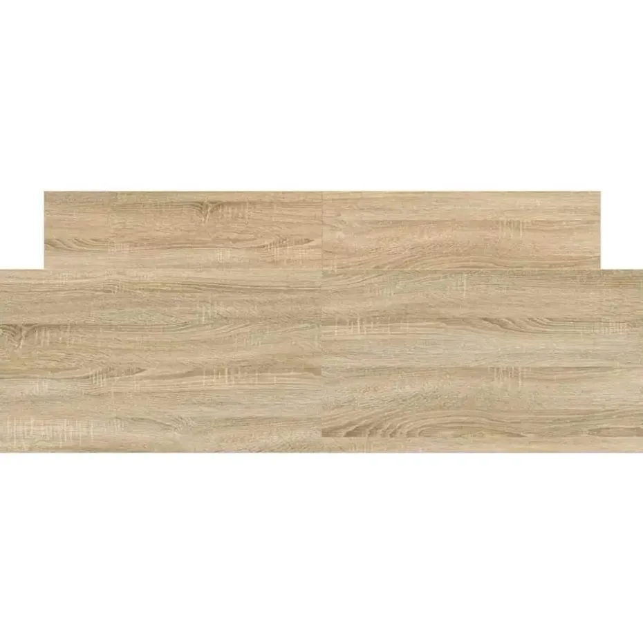 vidaXL - Bed frame met hoofd- en voeteneinde - sonoma eikenkleur - 140x200 cm