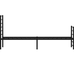 vidaXL - Bed frame met hoofdeinde - Zwart - Metaal - 90x200 cm