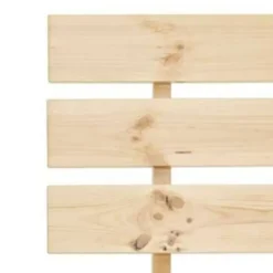 vidaXL - Bed frame met hoofdeinde - Bruin - Massief grenenhout - 120x200 cm
