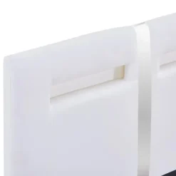 vidaXL - Bed frame met hoofdeinde - LED - Wit -kunstleer - 90x200 cm