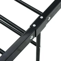 vidaXL - Bed frame met hoofdbord - Zwart - Metaal - 120x200 cm