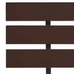 vidaXL - Bed frame met hoofdbord - Donkerbruin - Massief grenenhout - 120x200 cm