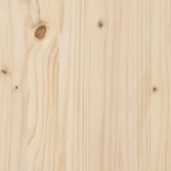 vidaXL - Bed frame met hoofdeinde - Naturel - Massief grenenhout - 140x190 cm