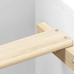 vidaXL - Bed frame met hoofd- en voeteneinde - Wit - 140x200 cm
