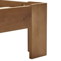 vidaXL - Bed frame met hoofdbord - Honingbruin - Grenenhout - 140x200 cm