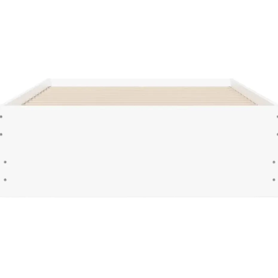 vidaXL - Bed frame met lades - Wit - Bewerkt hout - 90x200 cm
