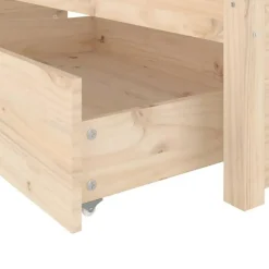 vidaXL - Bed frame met lades - Naturel - Massief grenenhout - 180x200 cm
