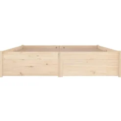 vidaXL - Bed frame met lades - Naturel - Massief grenenhout - 160x200 cm