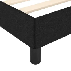 vidaXL - Bed frame met lattenbodem zonder matras - Zwart - Stof - 90x200 cm