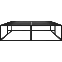 vidaXL - Bed frame met latternbodem - Zwart - Metaal - 120x200 cm