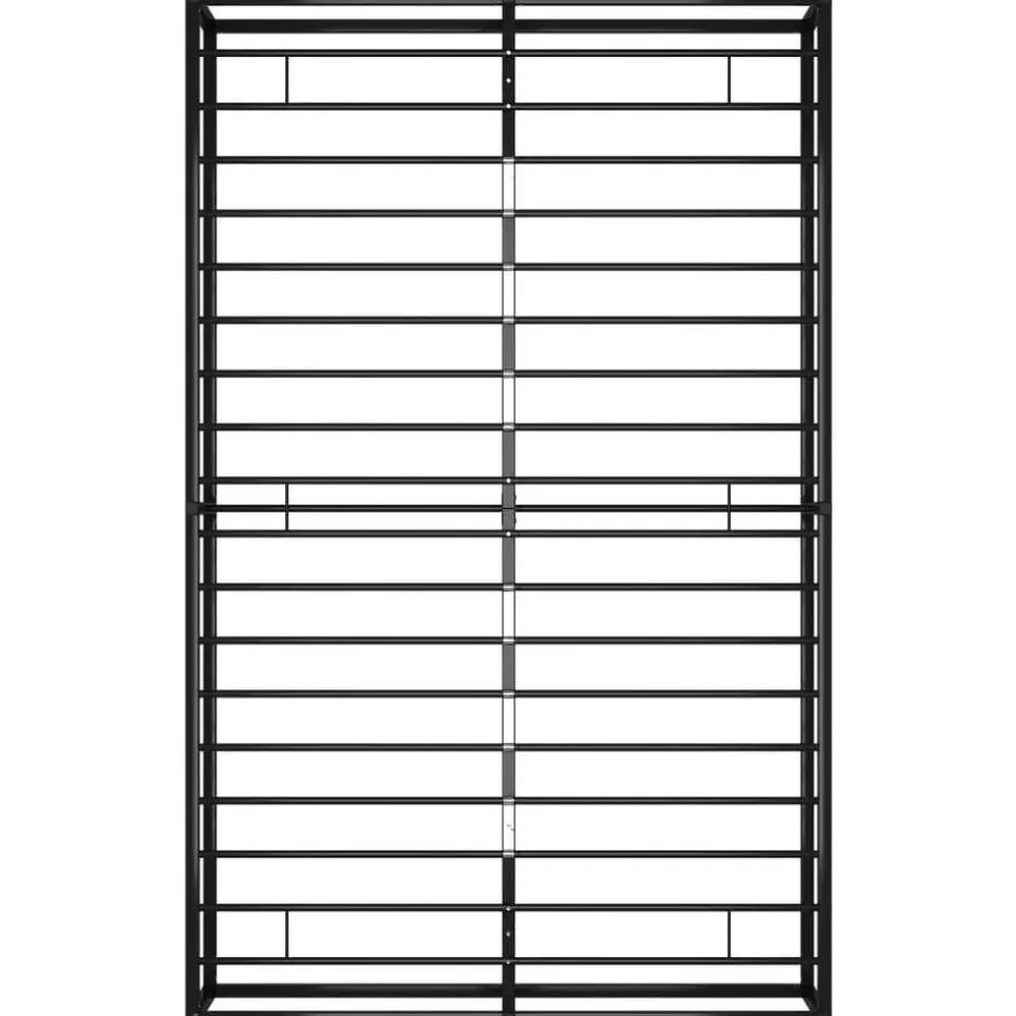 vidaXL - Bed frame met latternbodem - Zwart - Metaal - 120x200 cm