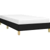 vidaXL - Bed frame met lattenbodem zonder matras Zwart - Stof - 90x200 cm
