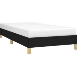 vidaXL - Bed frame met lattenbodem zonder matras Zwart - Stof - 90x200 cm