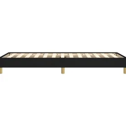 vidaXL - Bed frame met lattenbodem zonder matras Zwart - Stof - 90x200 cm