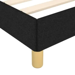 vidaXL - Bed frame met lattenbodem zonder matras Zwart - Stof - 90x200 cm