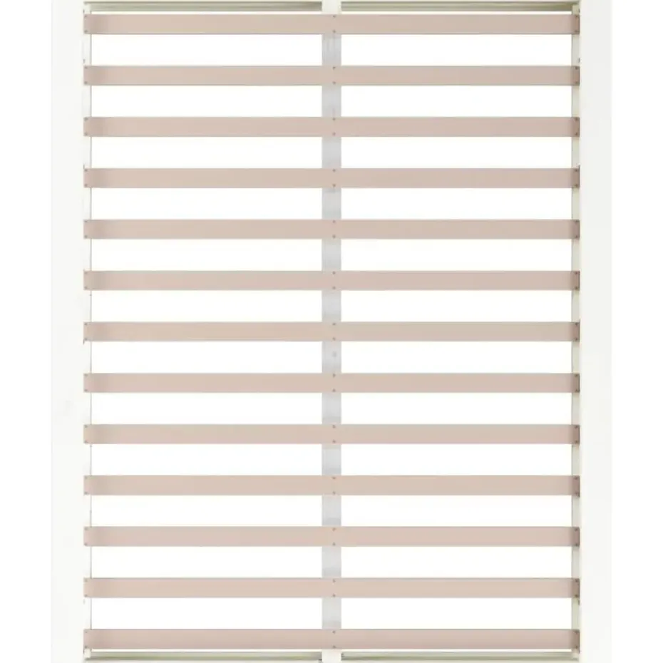 vidaXL - Bed frame met opbergruimte - Wit - Massief hout - 140x200 cm