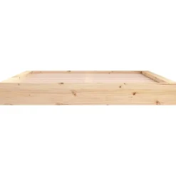 vidaXL - Bed frame met opbergruimte - Naturel - Massief hout - 1400x200 cm