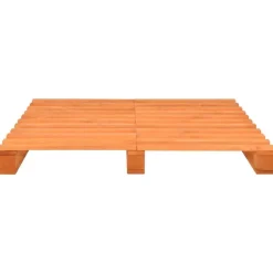 vidaXL - Bed frame pallet - Bruin - Massief grenenhout - 160x200 cm