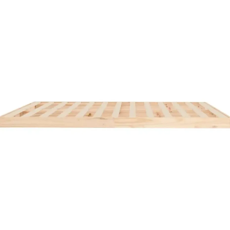 vidaXL - Bed frame pallet - Naturel - Massief grenenhout - 180x200 cm