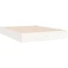 vidaXL - Bed frame pallet - Wit - Massief hout - 120x200 cm
