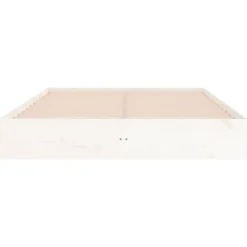 vidaXL - Bed frame pallet - Wit - Massief hout - 120x200 cm