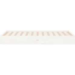 vidaXL - Bed frame pallet - Wit - Massief hout - 90x200 cm
