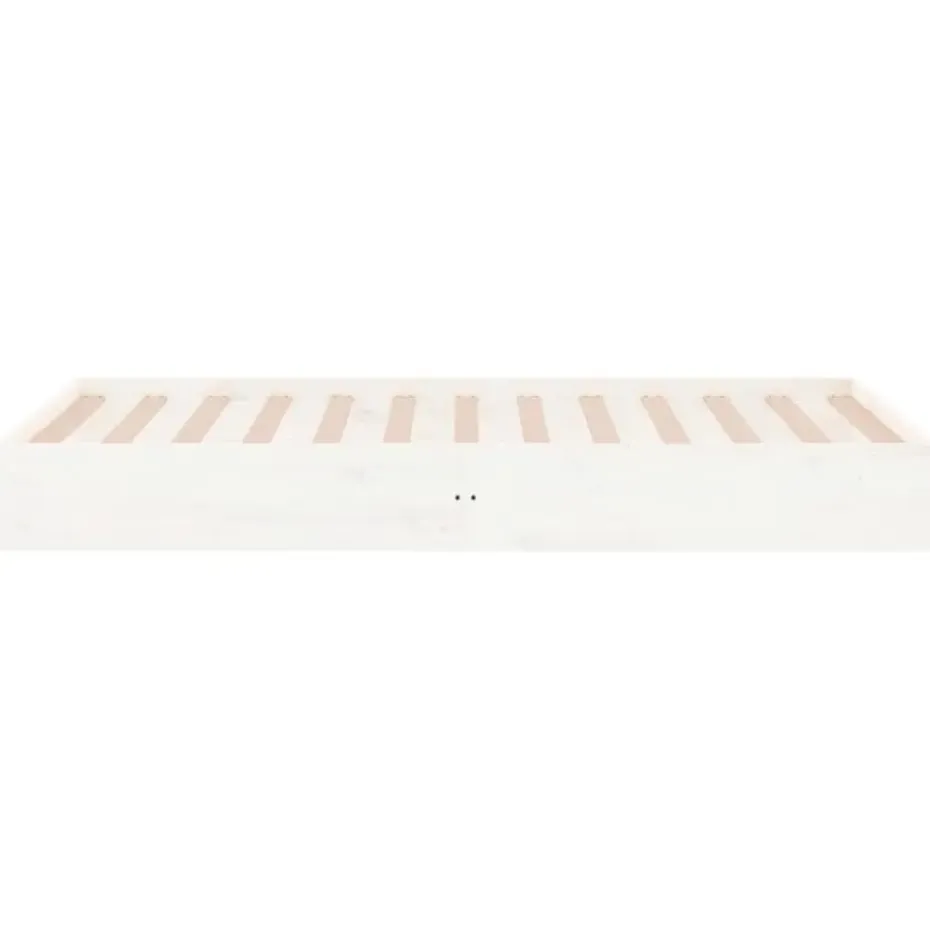 vidaXL - Bed frame pallet - Wit - Massief hout - 90x200 cm