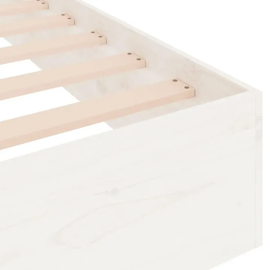 vidaXL - Bed frame pallet - Wit - Massief hout - 90x200 cm