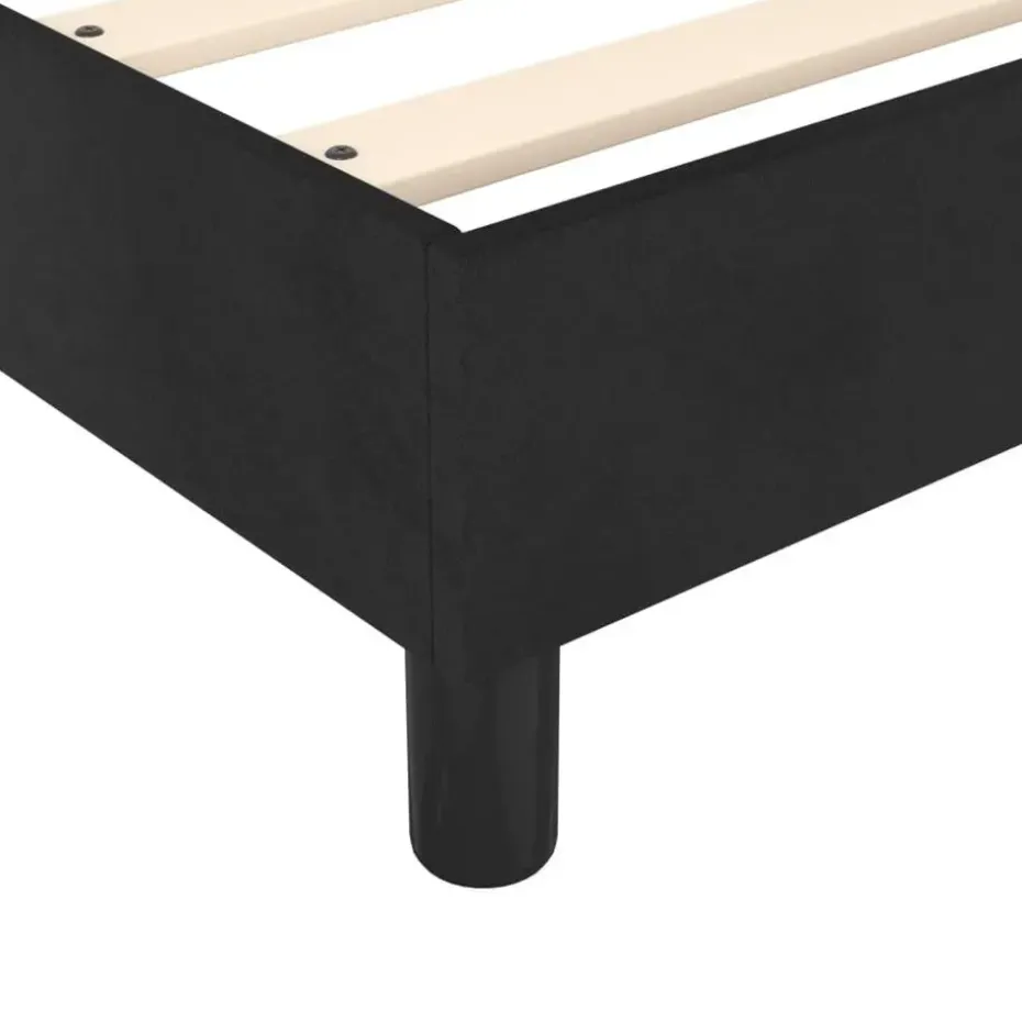vidaXL - Bed frame zonder matras - Zwart - Fluweel - 90x200 cm