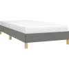 vidaXL - Bed frame zonder matras - Grijs en geel - Stof - 80x200 cm