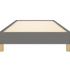 vidaXL - Bed frame zonder matras - Grijs en geel - Stof - 80x200 cm