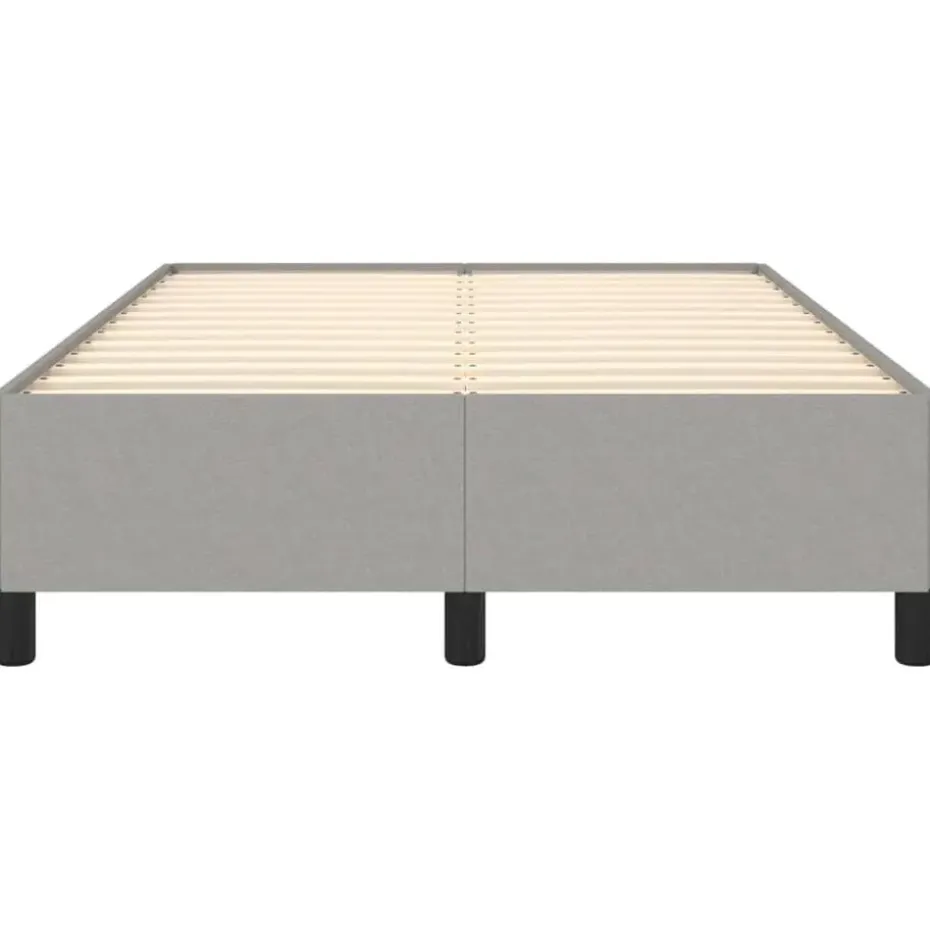vidaXL - Bed frame zonder matras - Lichtgrijs - Stof - 120x200 cm