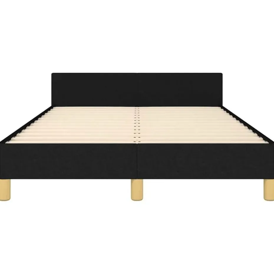 vidaXL - Bed frame zonder matras - Zwart - Stof - 120x200 cm