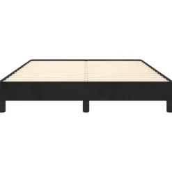 vidaXL - Bed frame zonder matras - Zwart - Fluweel - 140x200 cm