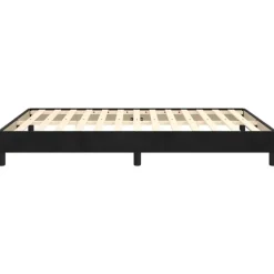 vidaXL - Bed frame zonder matras - Zwart - Fluweel - 140x200 cm