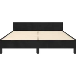 vidaXL - Bed frame zonder matras - Zwart - Fluweel - 140x200 cm