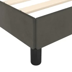 vidaXL - Bed frame zonder matras - Donkergrijs - Fluweel - 90x200 cm
